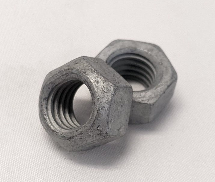 *Lot of 100* New 1/2"-13 Coarse Threaded Grade 8 Steel Galvanized Lock Nuts