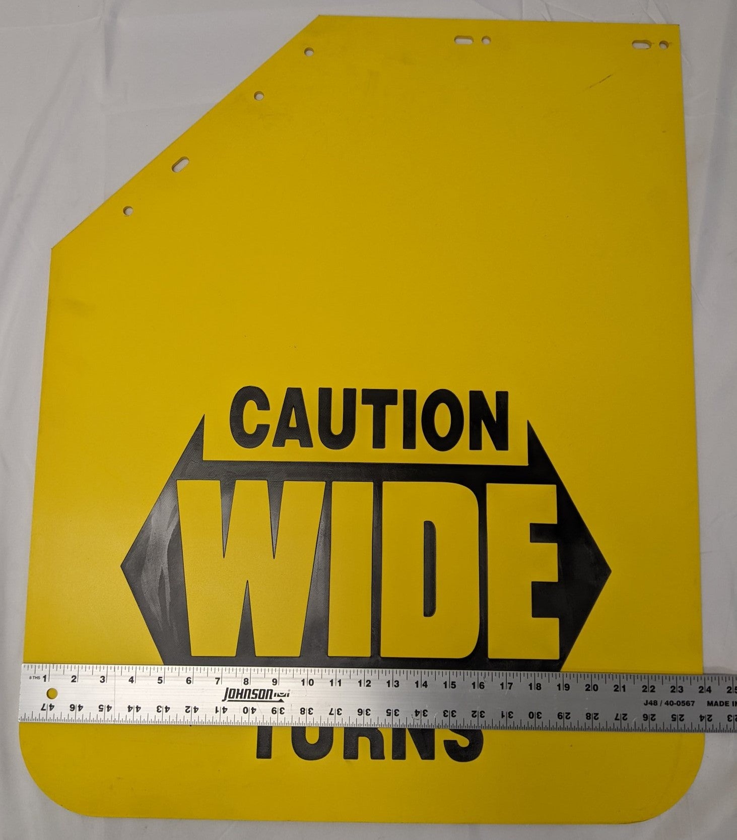 Freightliner LH 27" Yellow Mitered Mud Flap 22-61643-512