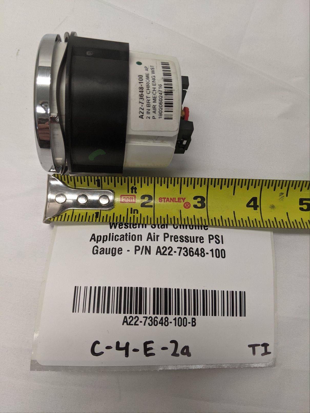 Western Star Application Air Pressure PSI Gauge - A22-73648-100