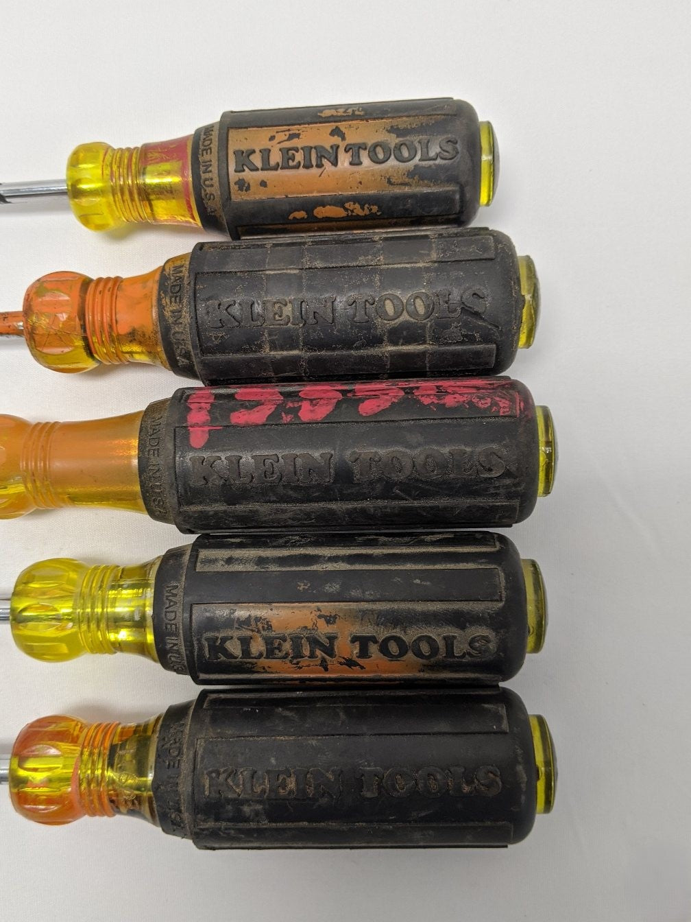 *Lot of 5* Used Klein Tools Philips and Flathead Screwdriver Set