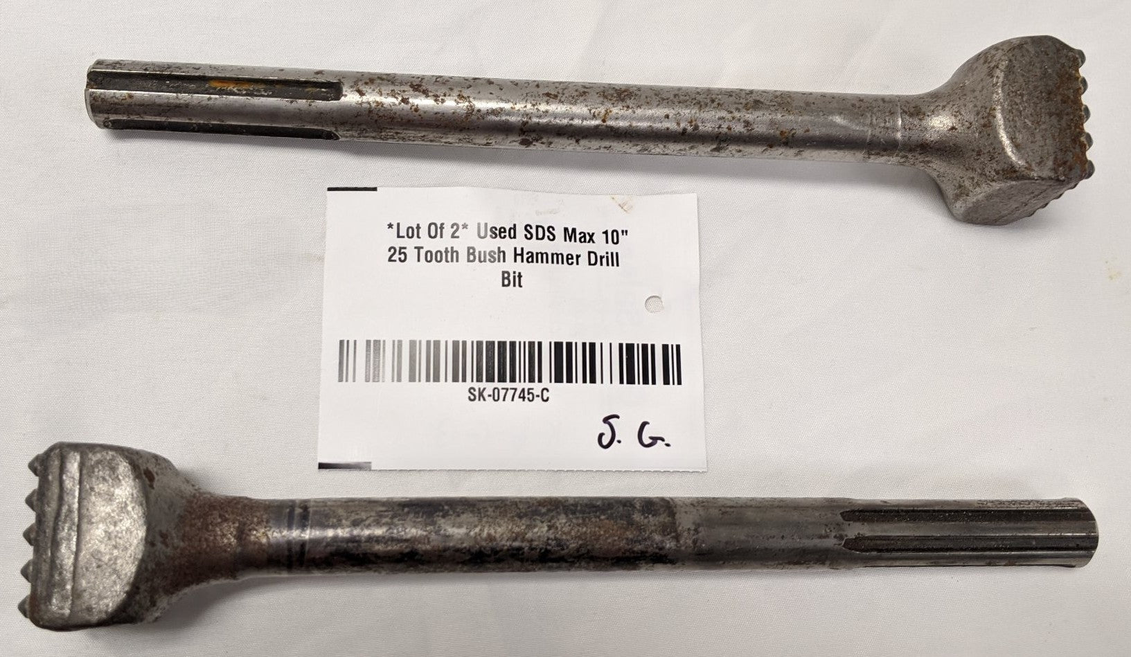 SDS Max Bush Hammer Drill Bit 10" 25 Tooth
