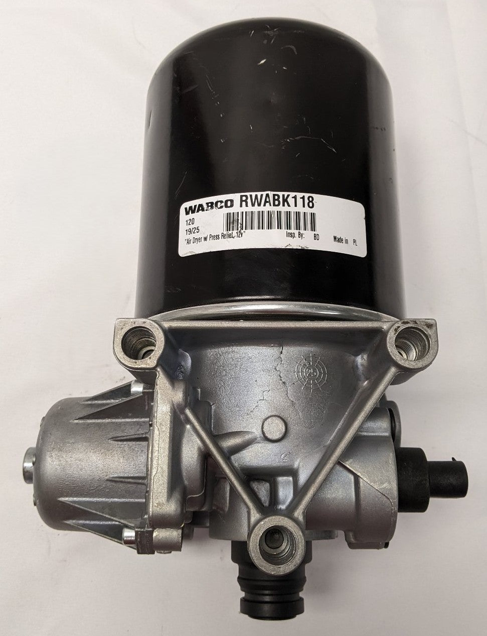 Wabco 1200 12V Air Dryer Pressure Relief Valve | RWABK118