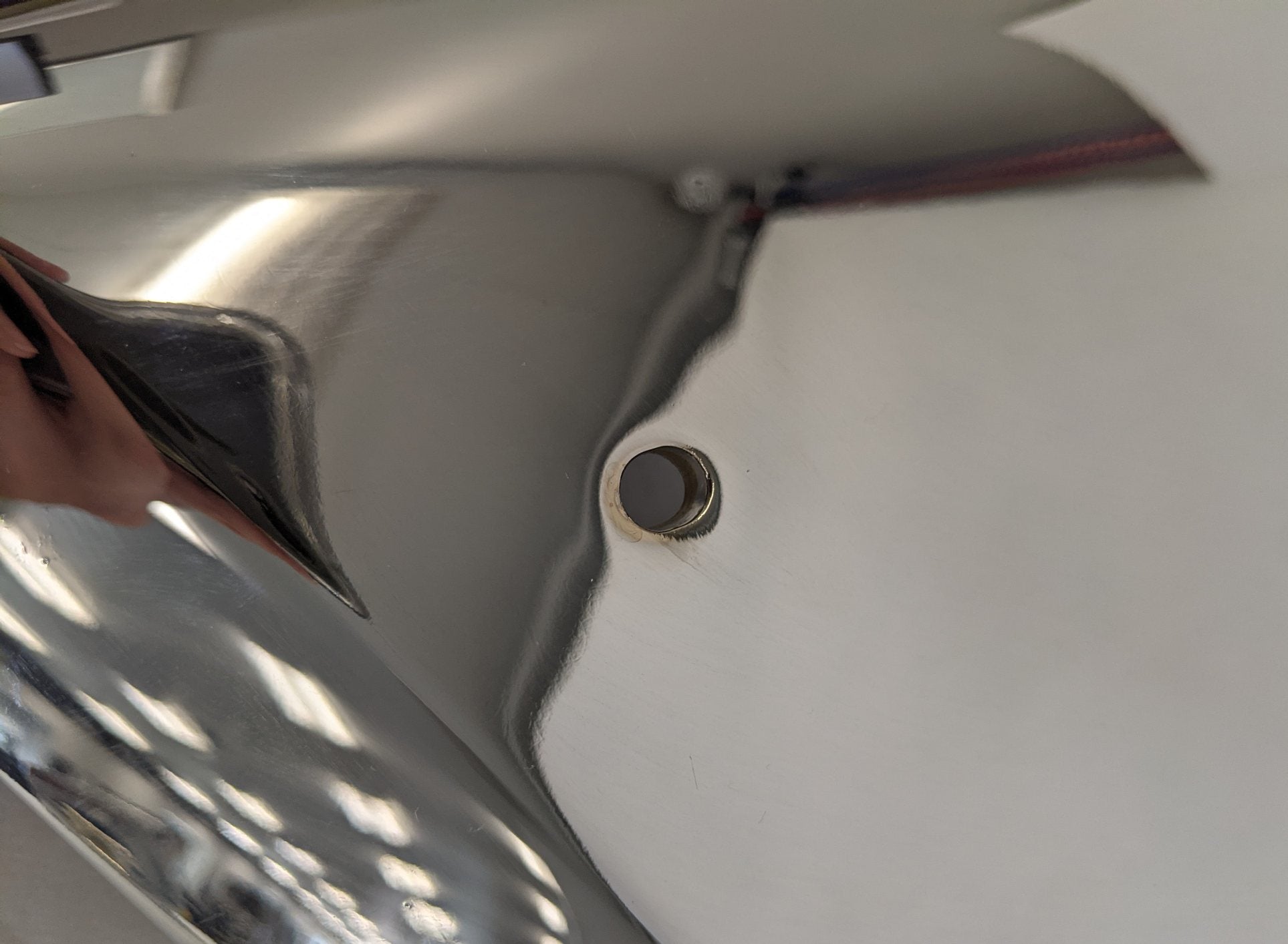 Used Western Star 43N Chrome No Logo Hood Handle - P/N A17-21312-003 (10145897611580)