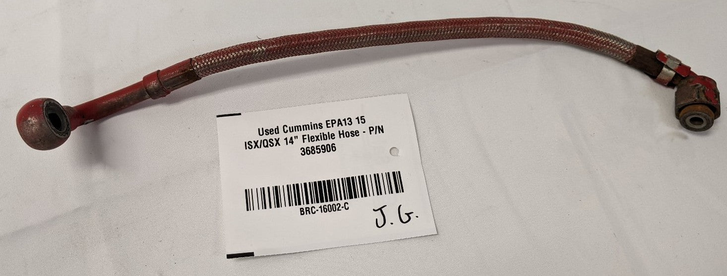 Used Cummins ISX/QSX 14" Flexible Water Transfer Hose 3685906
