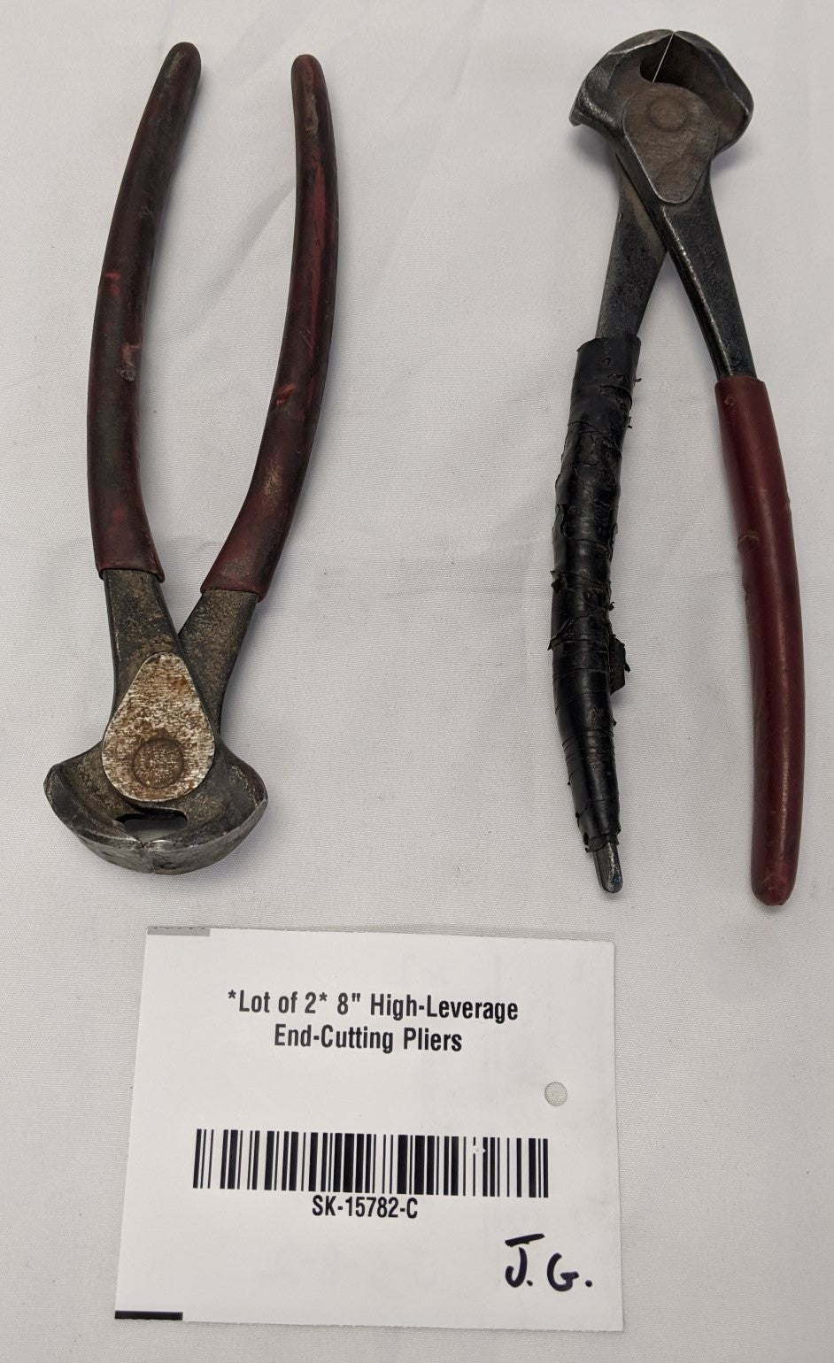 8" High-Leverage End-Cutting Pliers - 15-206 - Lot of 2