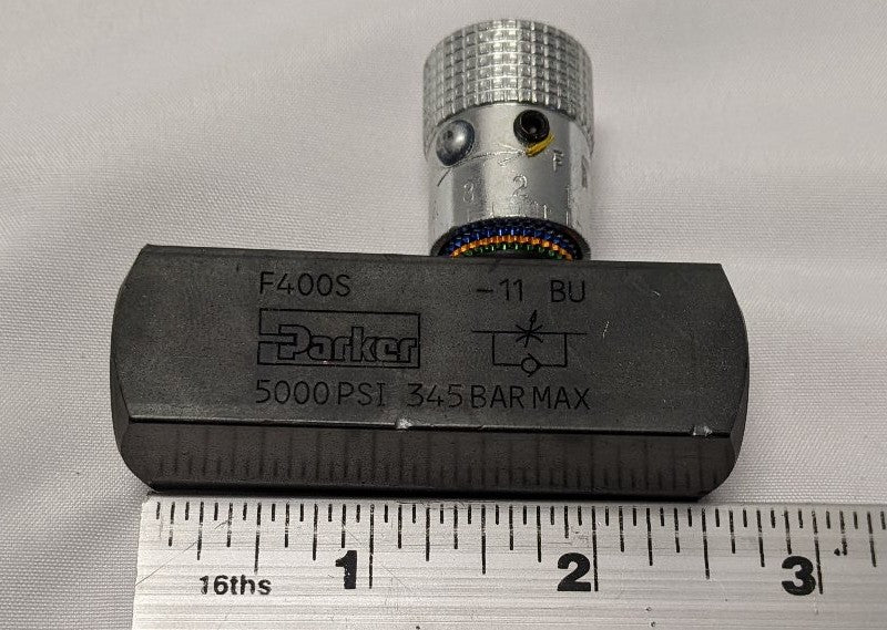 Parker F-Series Inline Flow Control Valve | P/N F400S