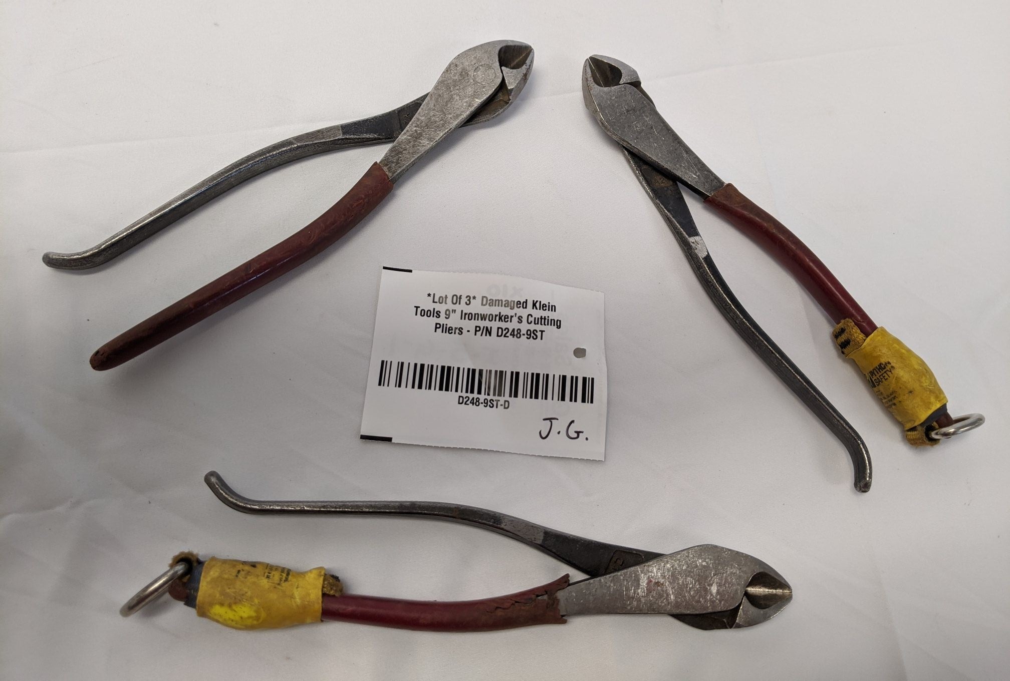 Klein Ironworker Pliers 9" - Lot of 3 - Damaged - D248-9ST