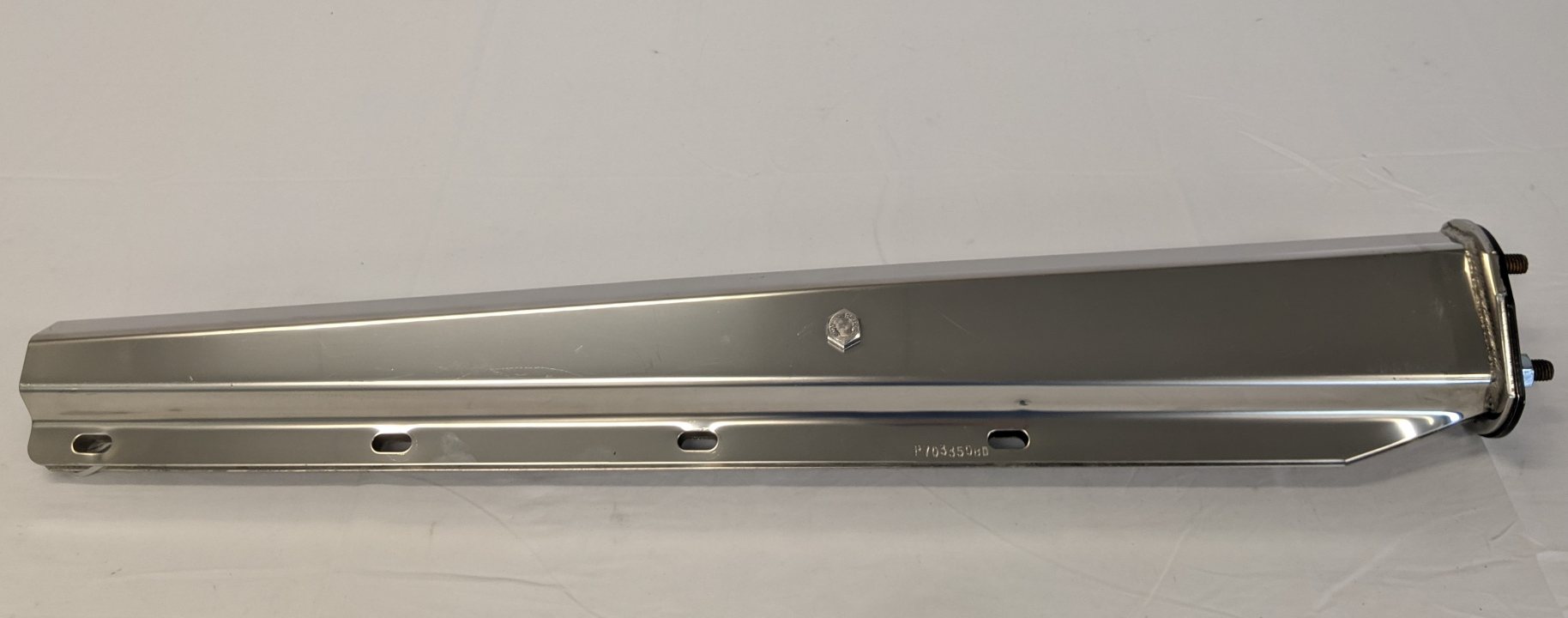 Freightliner Long Rear Straight Stainless Steel (Chrome) Mud Flap Hanger Bracket (10126774862140)