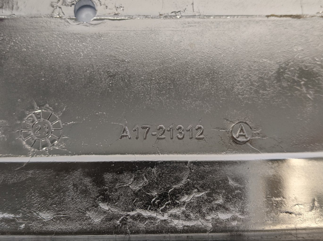 Used Western Star 43N Chrome No Logo Hood Handle - P/N A17-21312-003 (10145897611580)