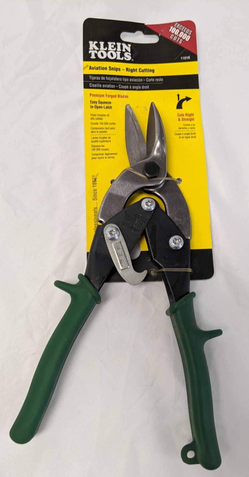 Klein Aviation Snips Straight/Right Cut - 1102S, 1101R