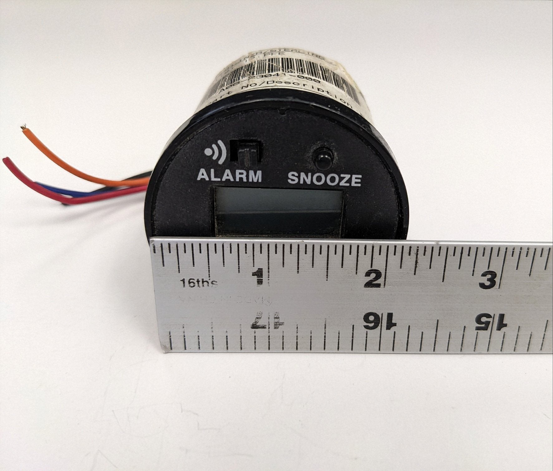 Damaged Freightliner Cascadia Black Digital Alarm Clock - P/N A06-23041-000 (10122020716860)