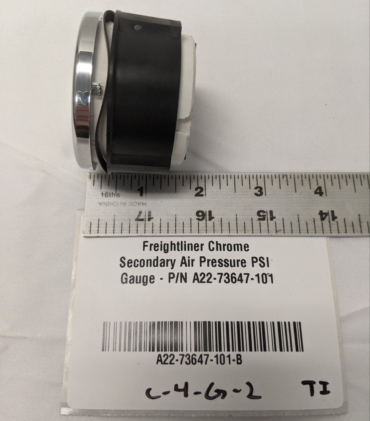 Wester Star Chrome Secondary Air Pressure PSI Gauge - P/N A22-73647-101