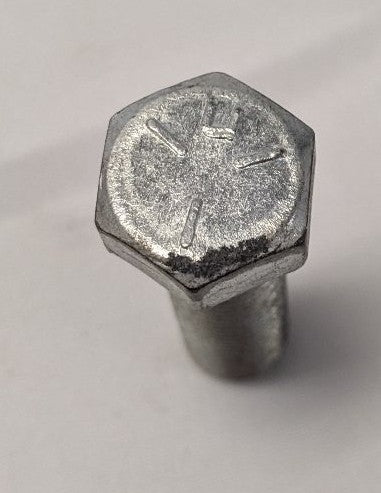7/16"-20 x 1.5" Grade 5 Zinc Hex Bolts Fine Thread - Lot/30