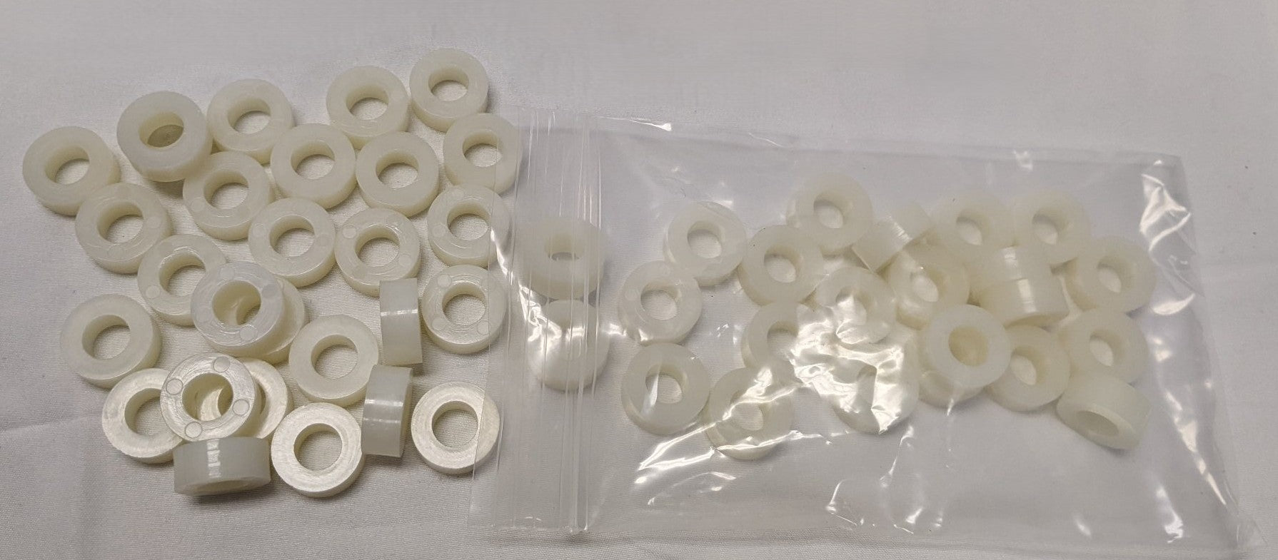 *Lot Of 50* New 3/8" ID X 3/4" OD X 5/16" Nylon Spacers