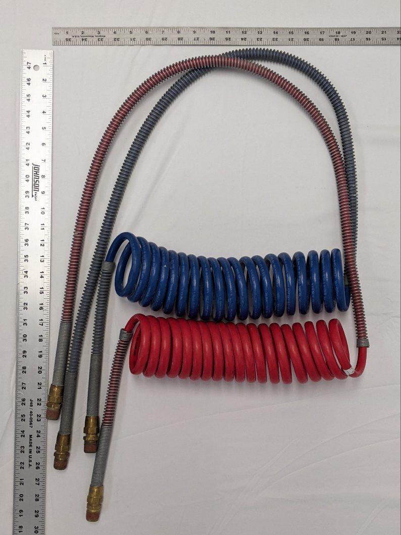 Parker 12' Red & Blue Coiled Trailer Air Lines | A12-15880-002