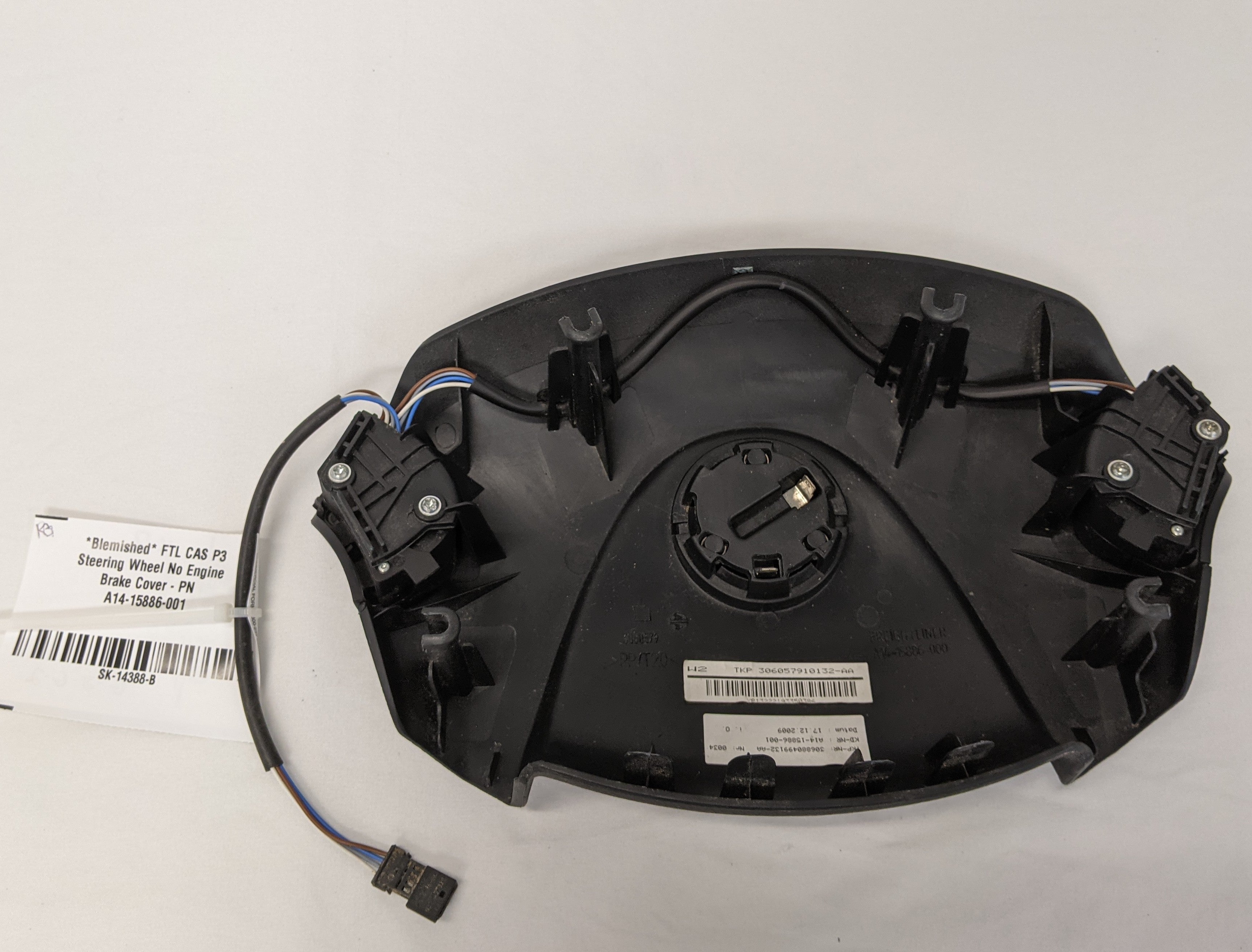 *Blemished* FTL CAS P3 Steering Wheel No Engine Brake Cover - PN A14-15886-001 (10097440653628)