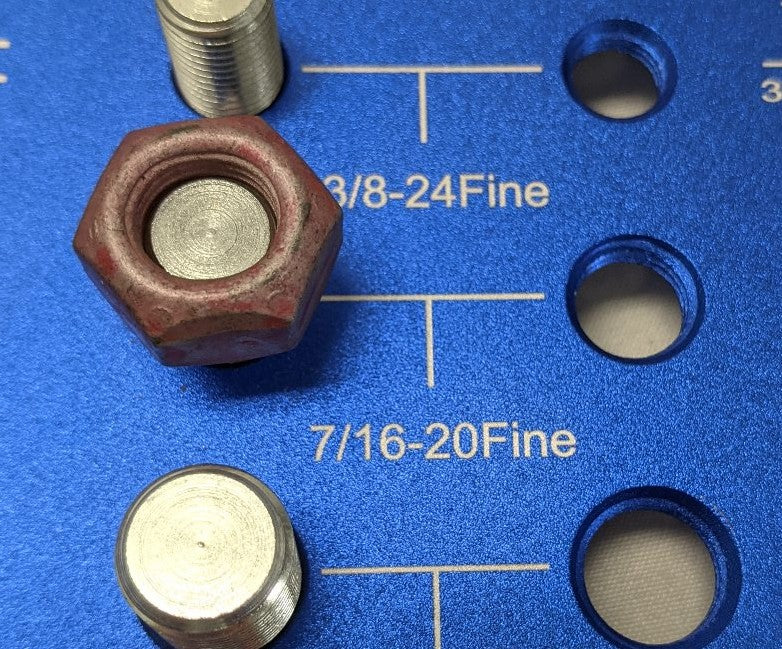 7/16"-20 Grade 8 Red Galvanized Lock Nuts - Lot of 100 - Fine Thread Hex Locknuts