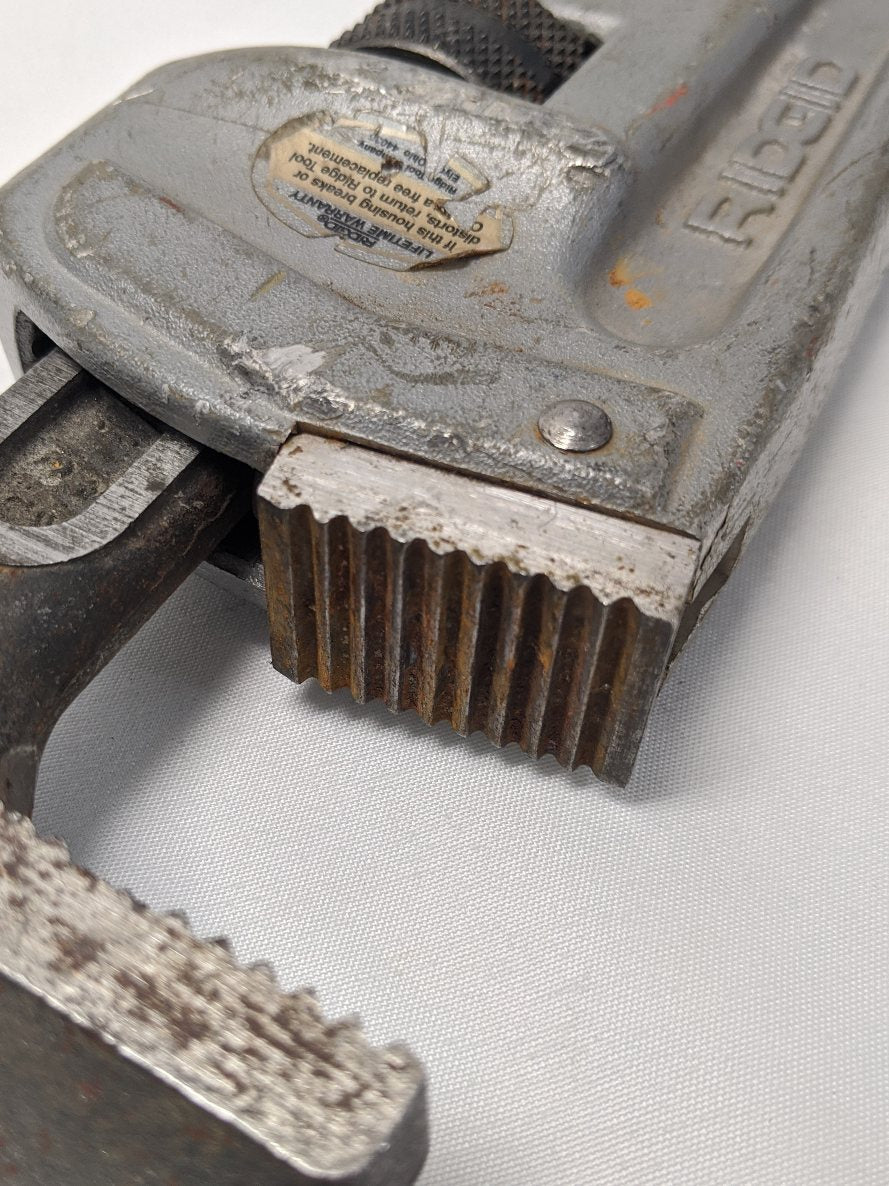 Used Ridgid 14" Aluminum Straight Pipe Wrench