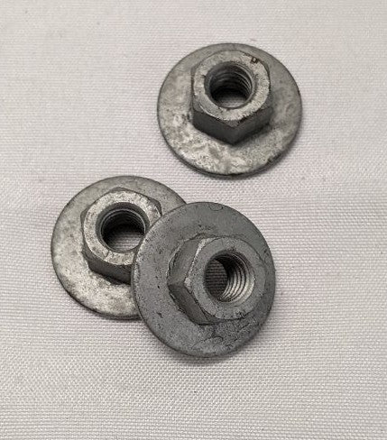 *Lot of 100* New 6MM-1 Grade 8 Steel Galvanized Swivel Washer Nuts