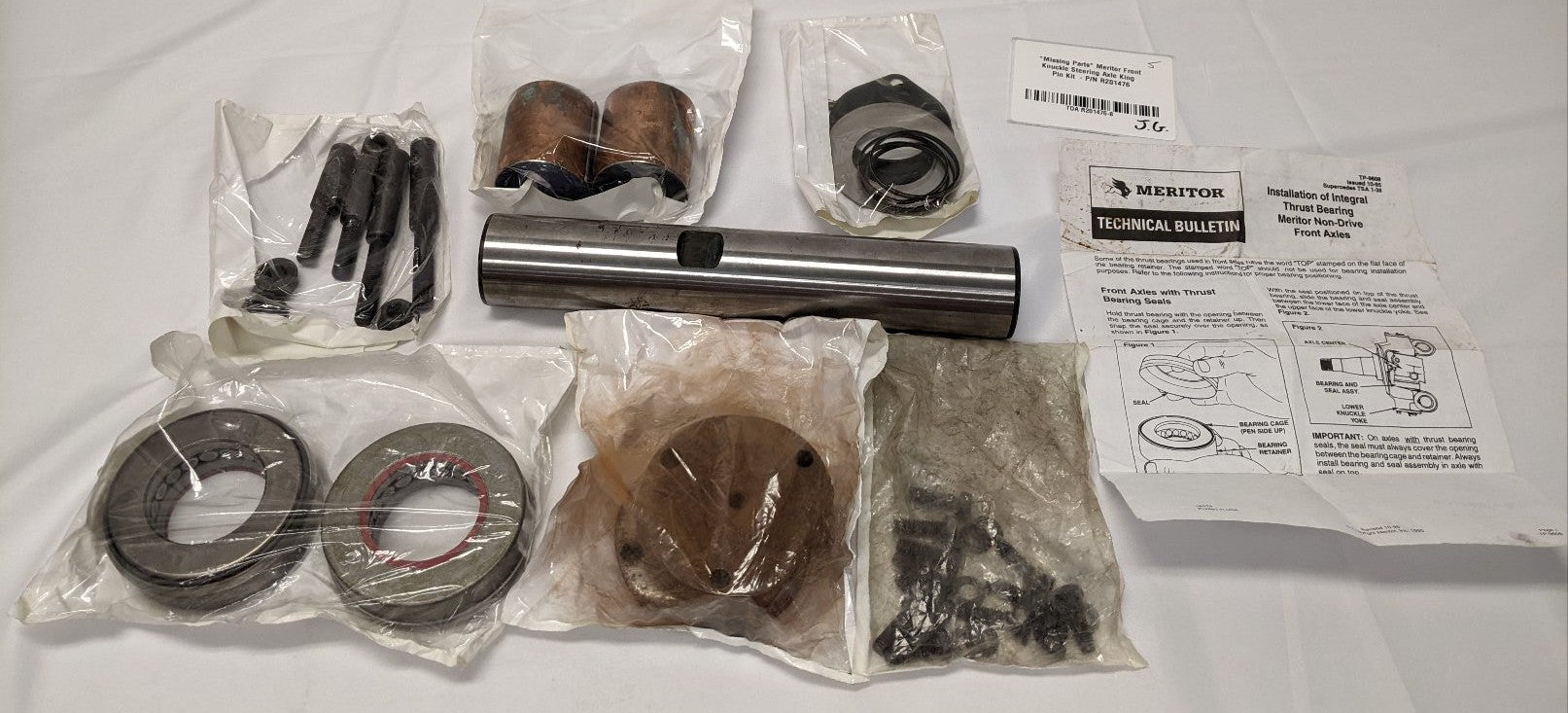 Meritor King Pin Kit Front Steering Axle Easy Steer R201476