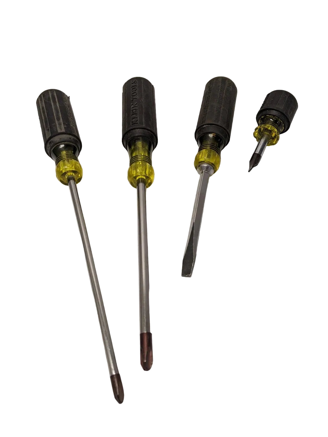 *Lot of 4* Used Klein Tools Philips and Flathead Screwdriver Set
