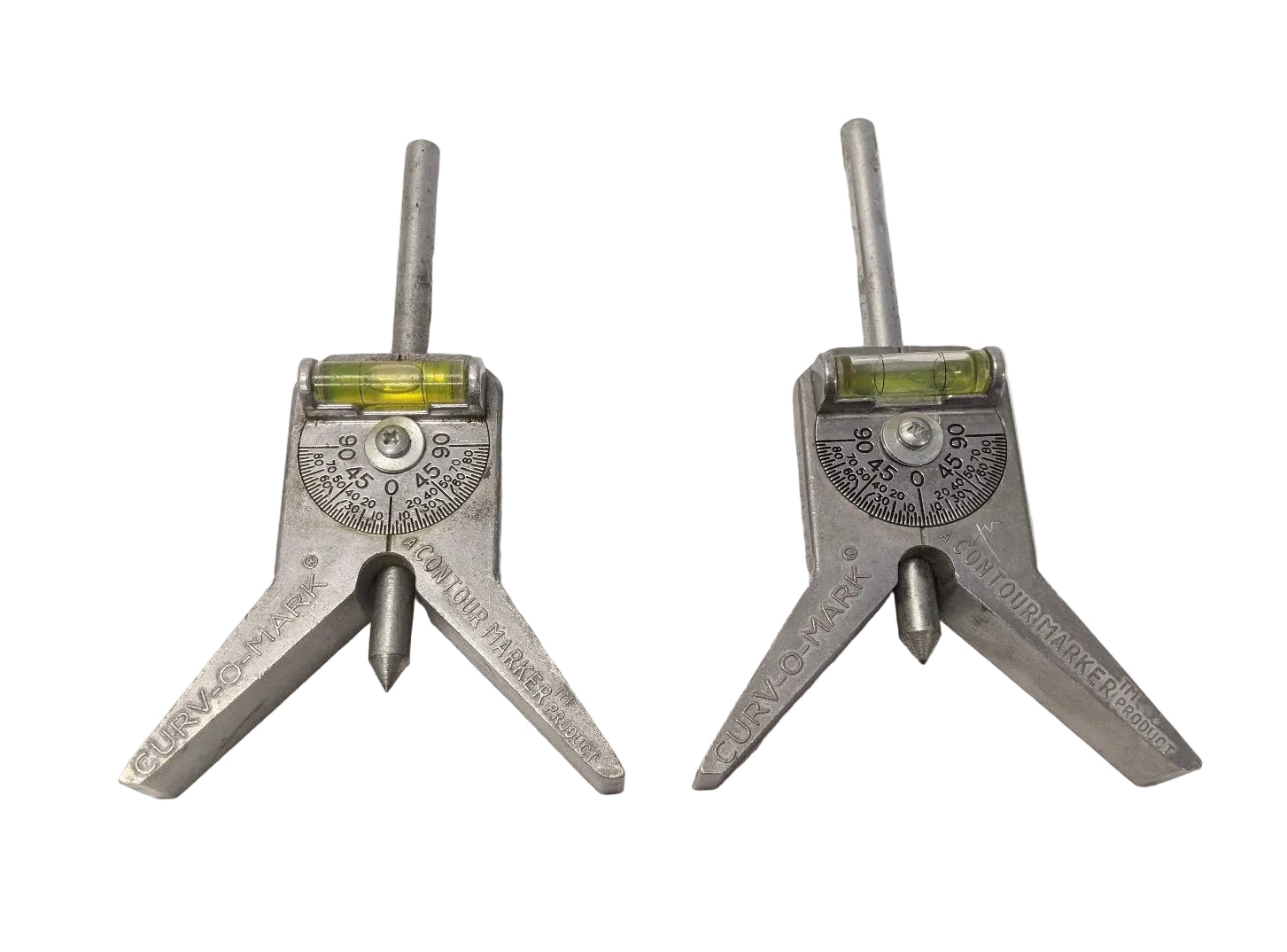Jackson Curv-O-Mark Level | Lot of 2 | Damaged | Pipe Marker | 1/2"-4" | As-Is