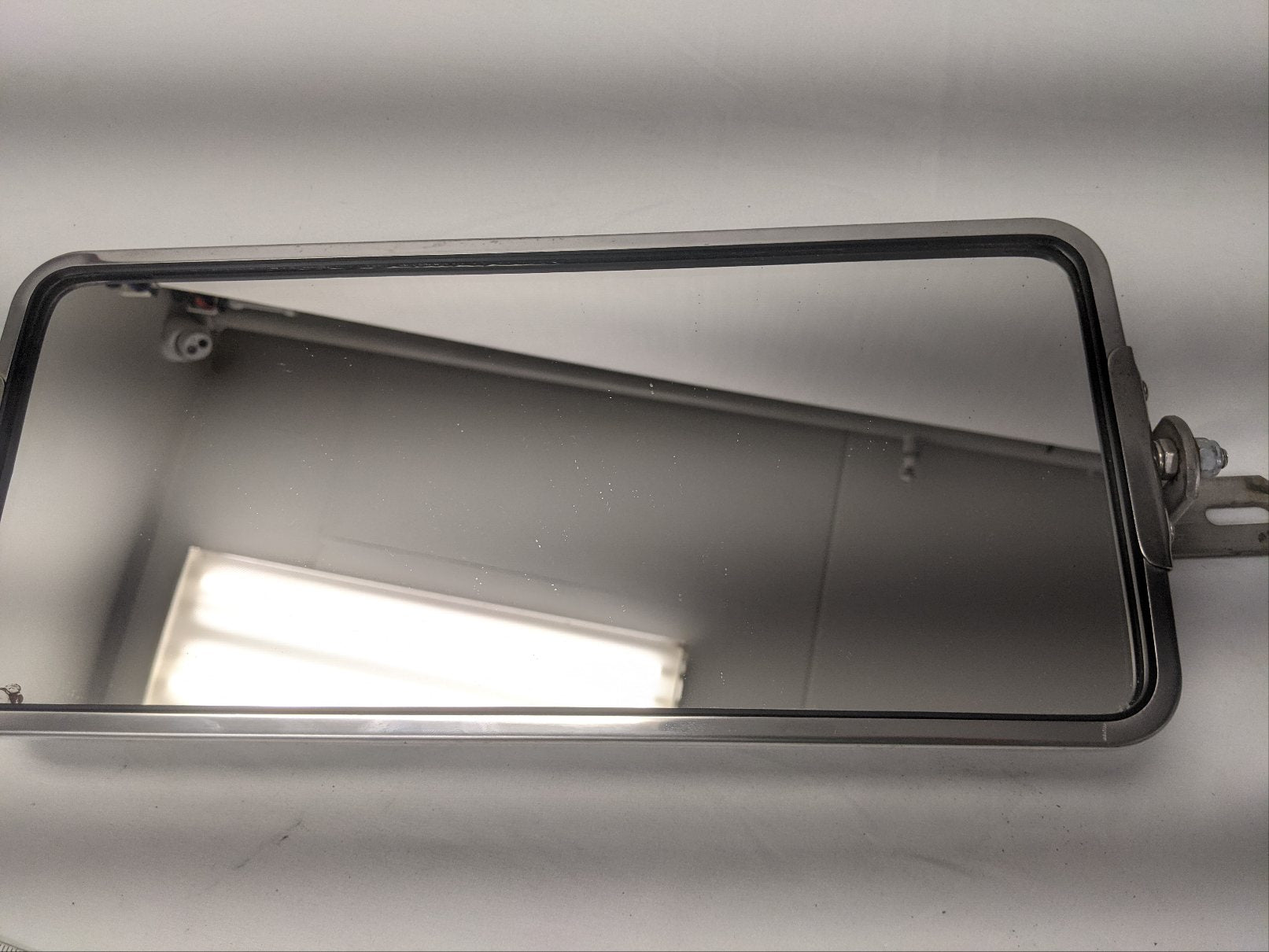 Used Freightliner 16" x 7" Angle Back West Coast Heated Mirror - P/N  705335