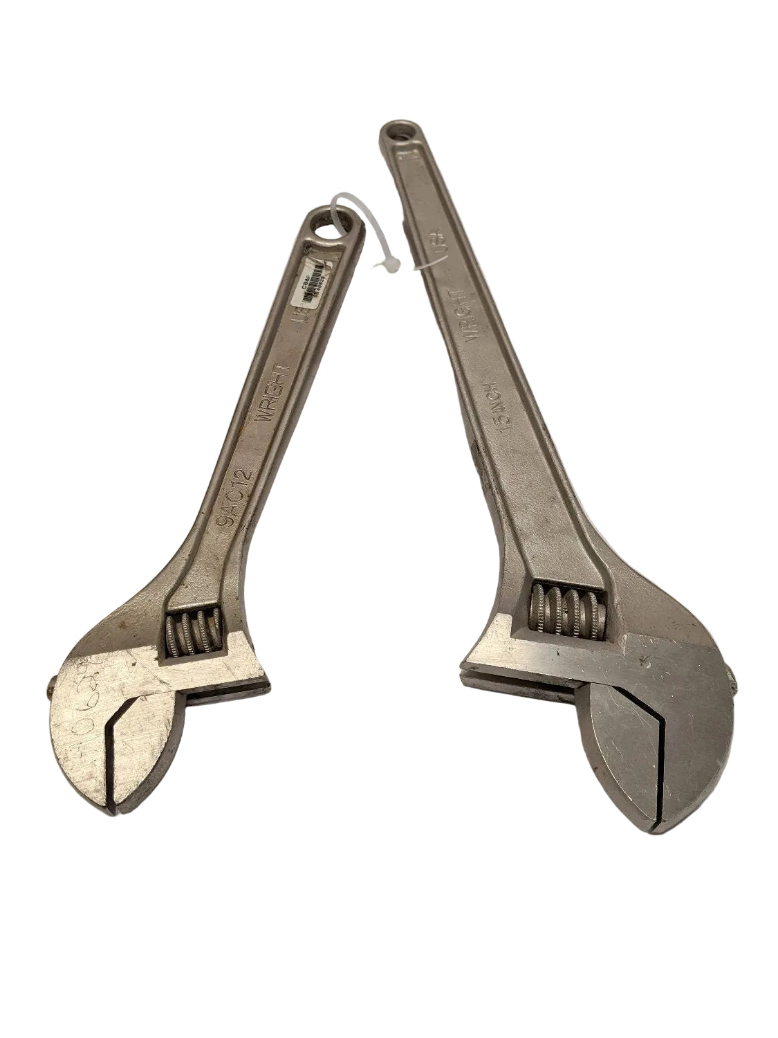 Wright Adjustable Wrench Set 12" & 15" Lot of 2 - Crescent 9AC12 9AC15