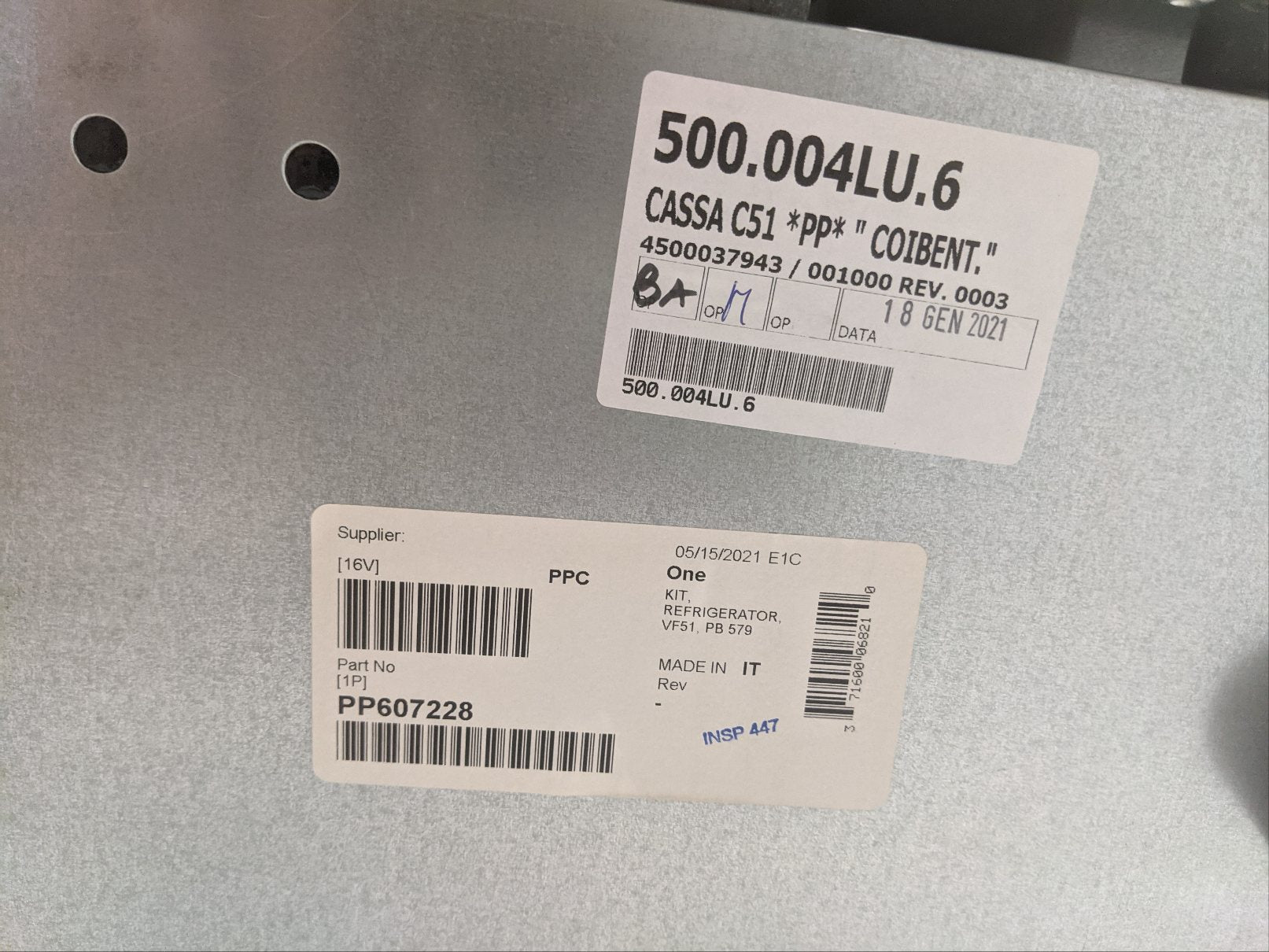 Pana-Pacific Vitrifrigo 12V 40W VF51 Refrigerator - P/N PP607228