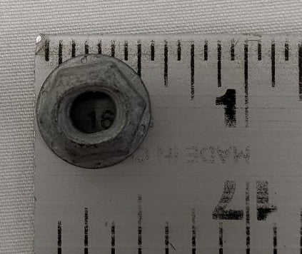 #12-24 Grade 8 Galvanized Steel Flange Lock Nuts - Lot of 200