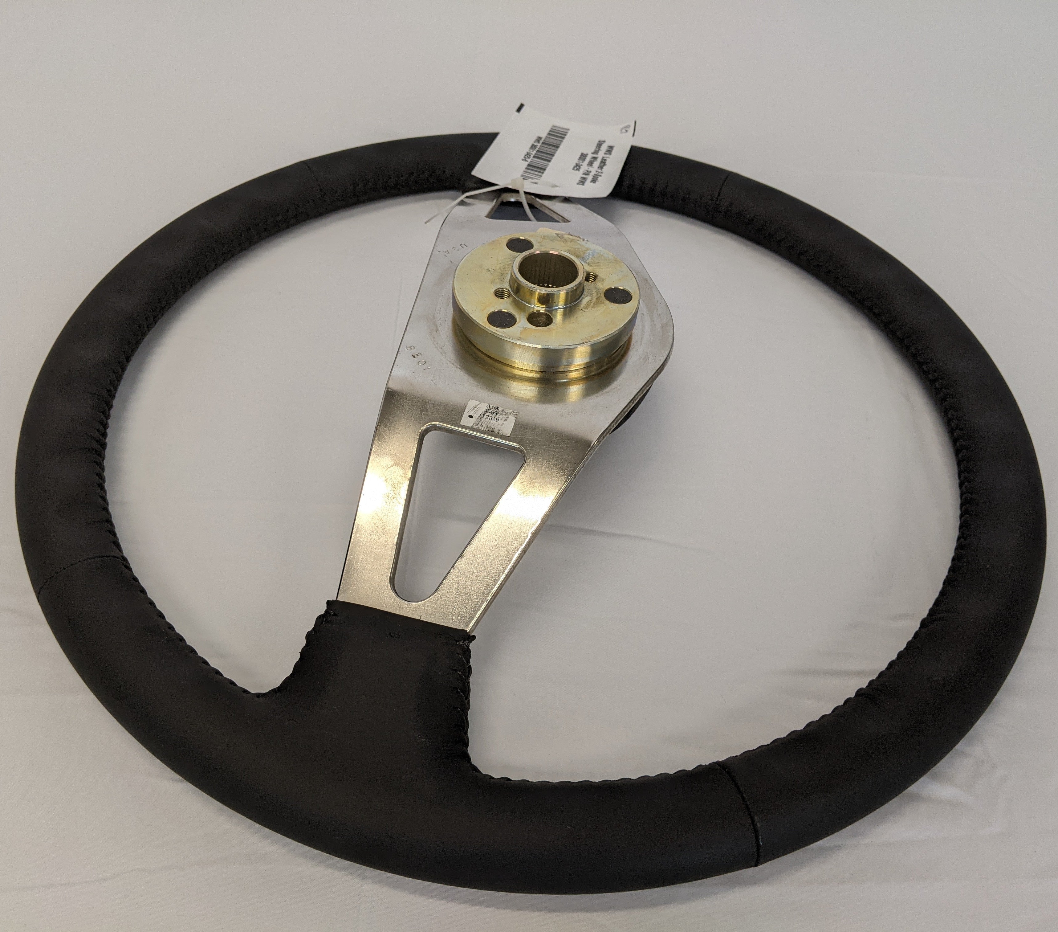 WWS Leather 2-Spoke Steering Wheel - P/N WWS  38001-3425 (10119332266300)