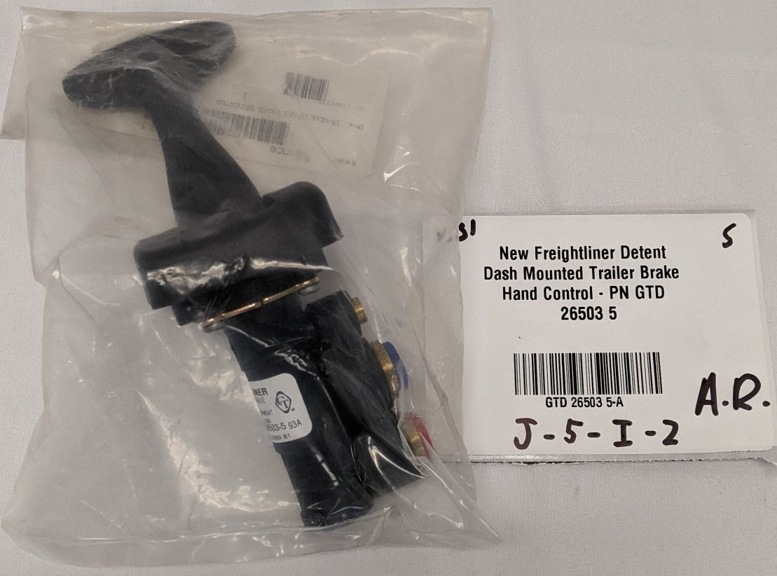 New Freightliner Detent Dash Mounted Trailer Brake Hand Control - PN GTD 26503 5