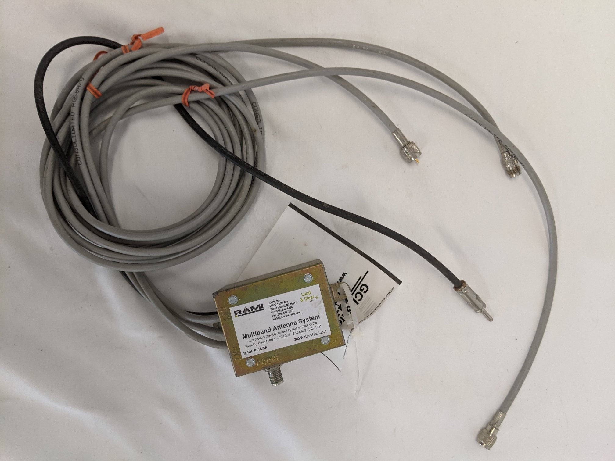 Used Rami Dual CB Radio Multiband Antenna System - P/N 06-32594-013