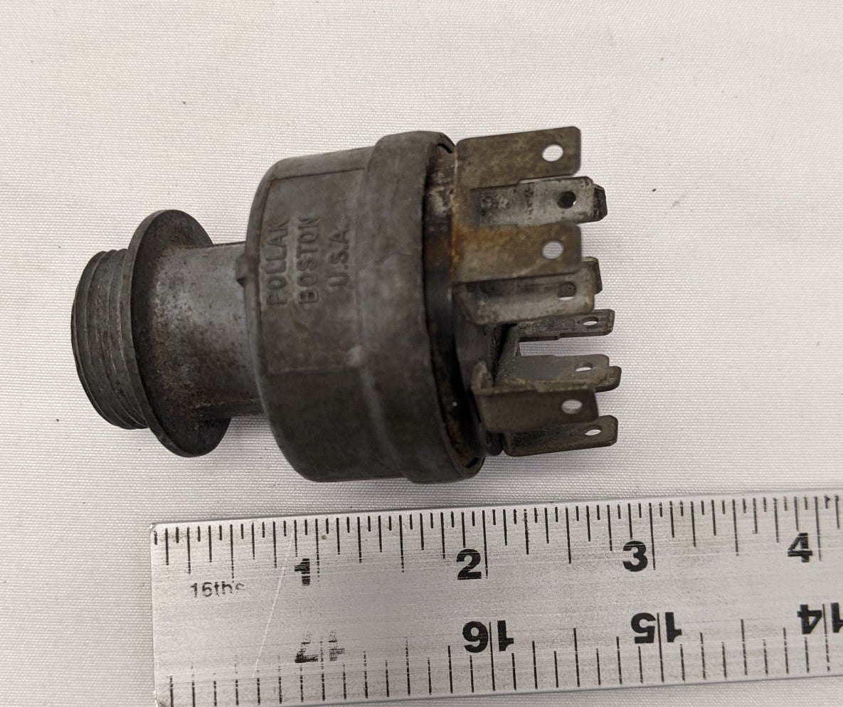 Used Pollak Ignition Start Switch Keyed Hot Rod w/ Key - P/N POL 21427B