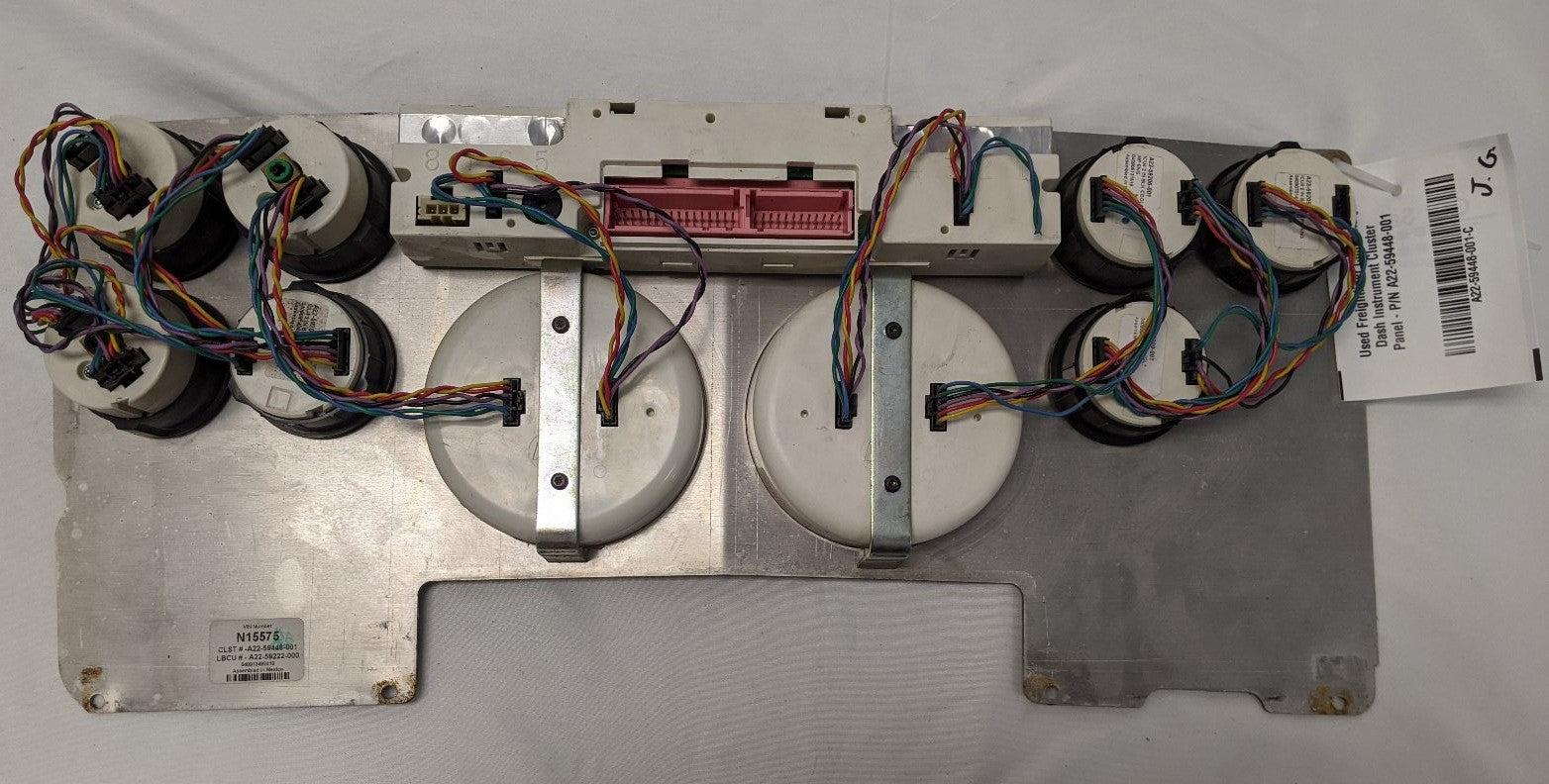 Used Freightliner Columbia Dash Instrument Cluster Panel - P/N A22-59448-001