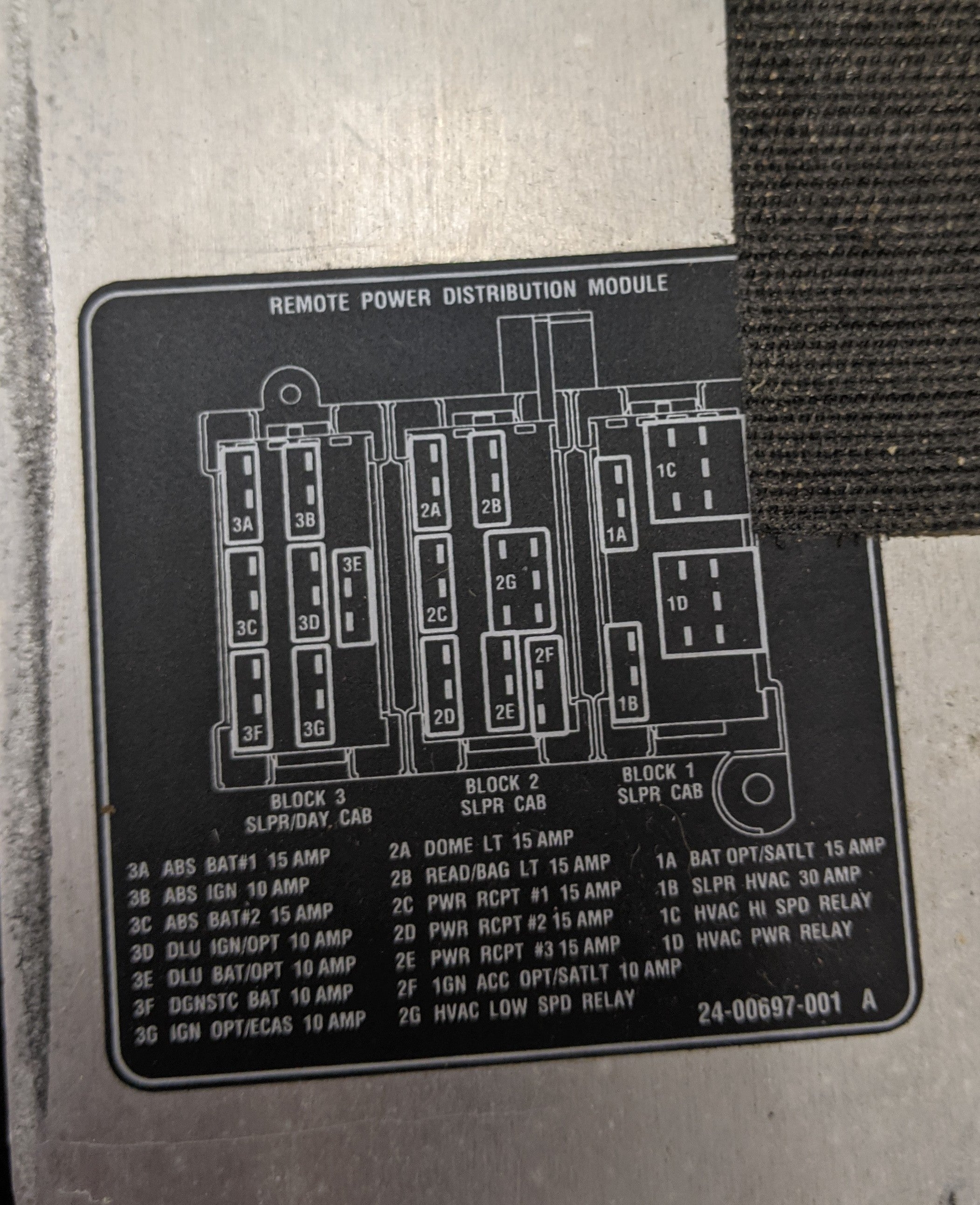 Used Freightliner Columbia LH B-Pillar Electrical Access Door - P/N A18-34470-001 (10090949378364)
