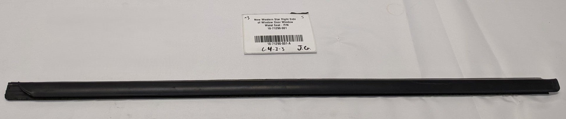 Western Star Door Window Waist Seal Window Sweep | 18-71290-001