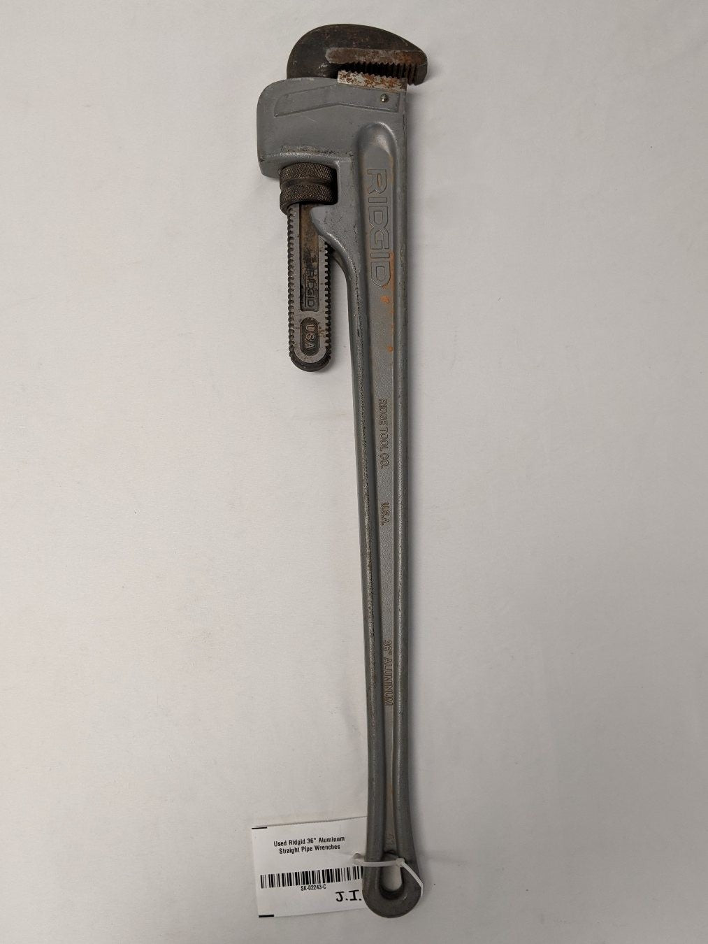 Used Ridgid 36" Aluminum Straight Pipe Wrenches