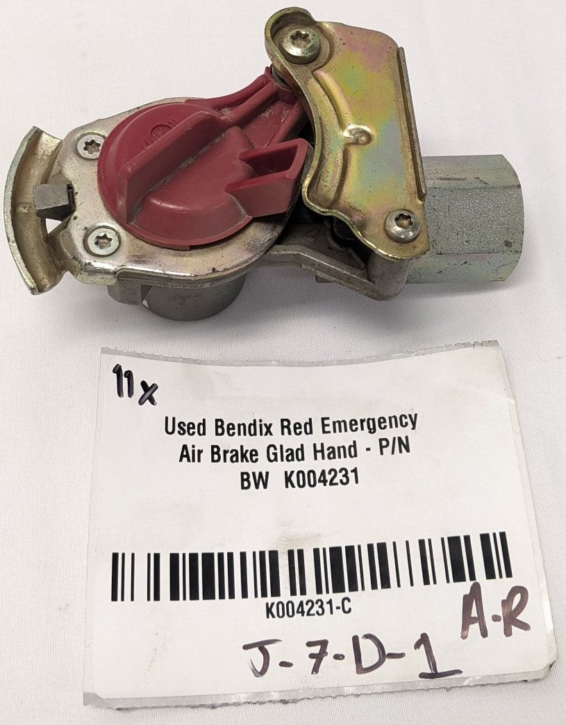 Used Bendix Yellow Service Air Brake Glad Hand -P/N BW K004230