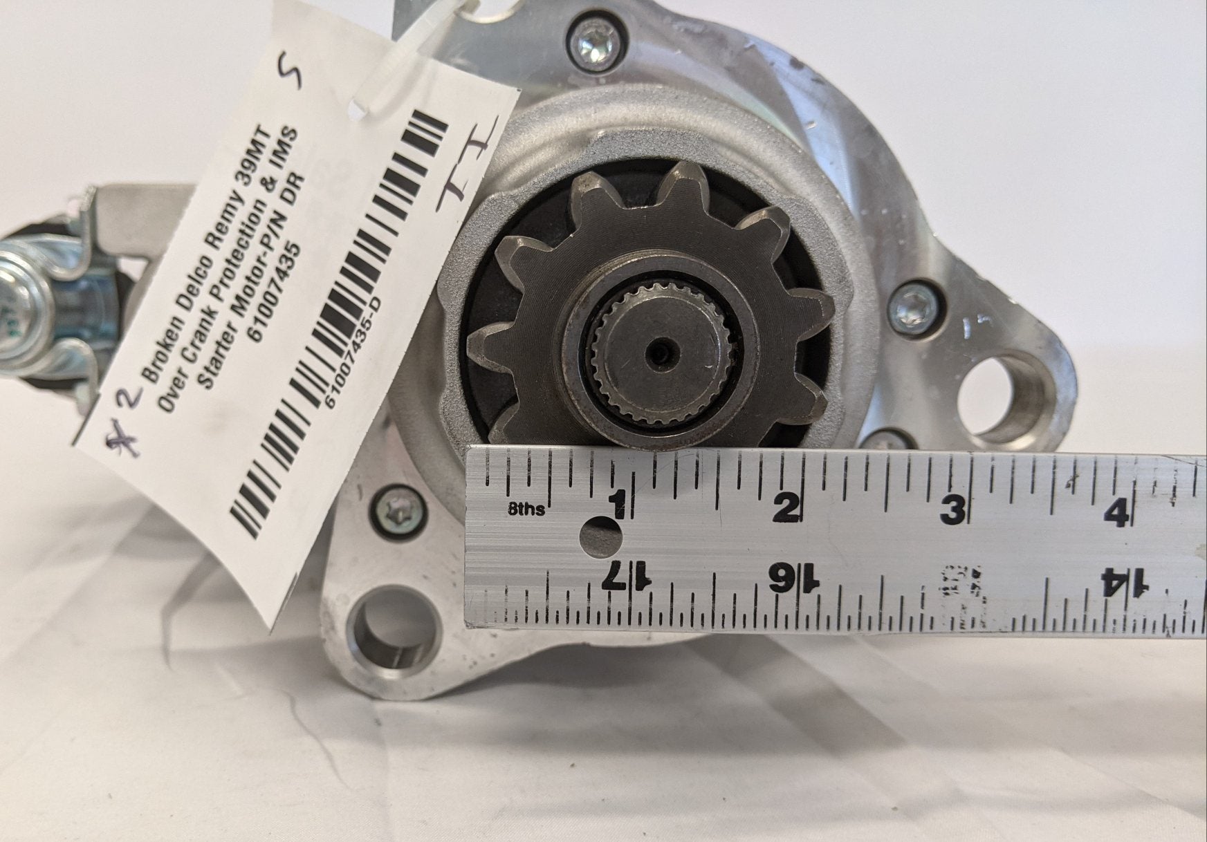 *Broken* Delco Remy 39MT Over Crank Protection Starter Motor-P/N DR 61007435 (10162177048892)