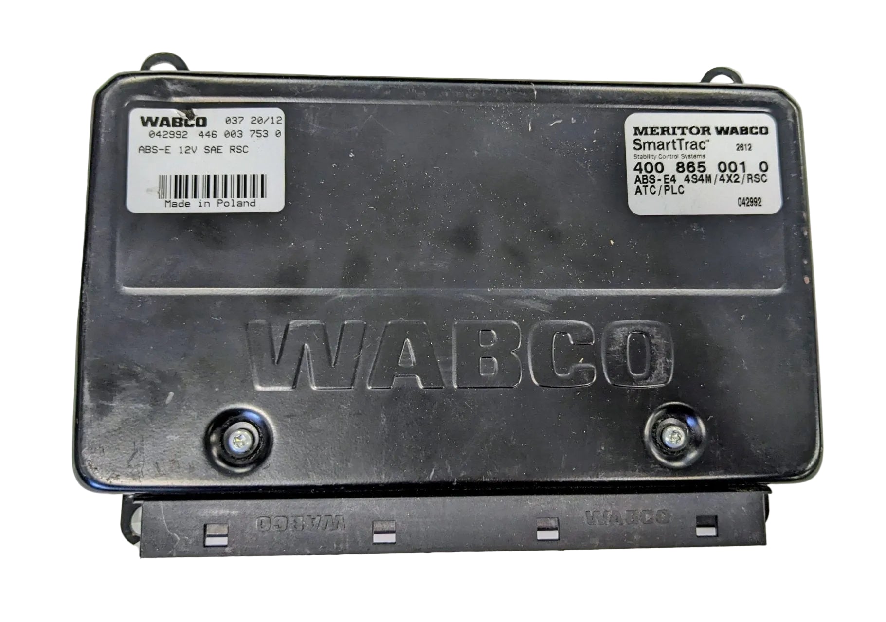 Damaged Freightliner Wabco Smart Trac ABS ECU Module - P/N WAB 400 865 001 0