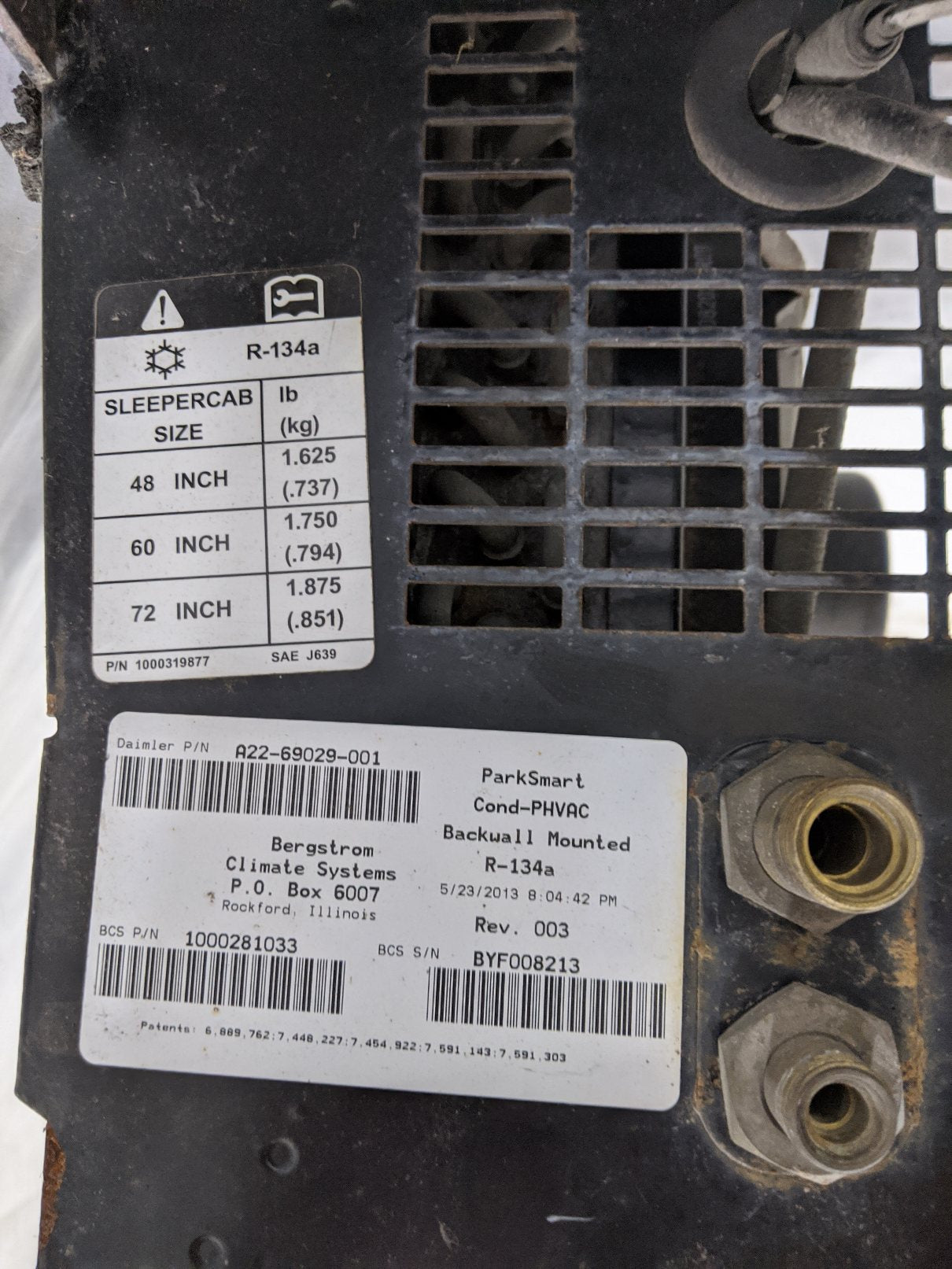 PHVAC Self-Powered Backwall Condenser (A22-69029-001) - Core Only
