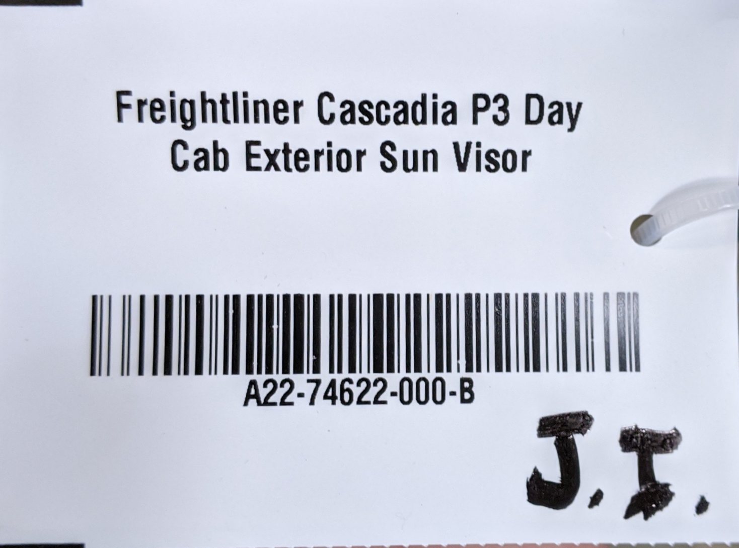 Freightliner Cascadia P3 Day Cab Exterior Sun Visor - P/N A22-74622-000 (9892589044028)