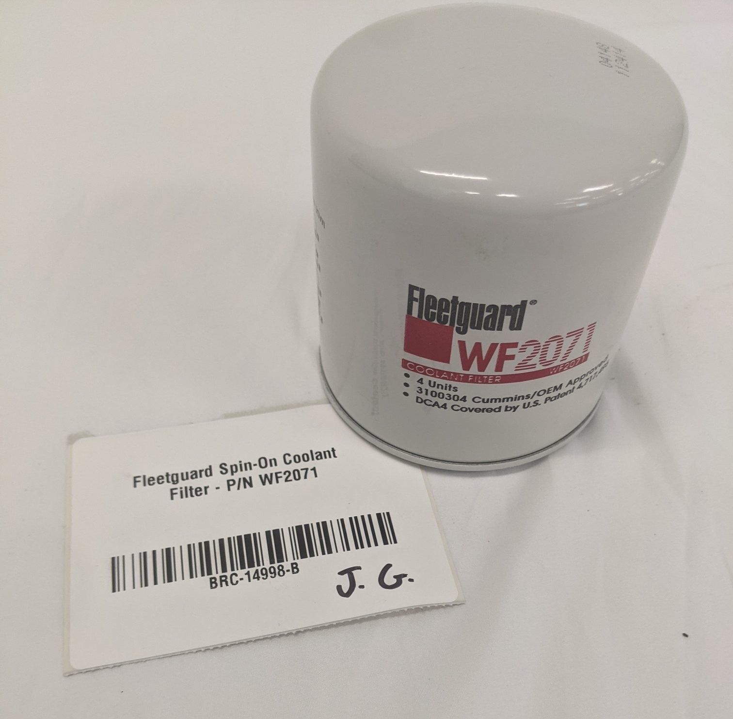 Fleetguard Spin-On Coolant Filter - P/N WF2071