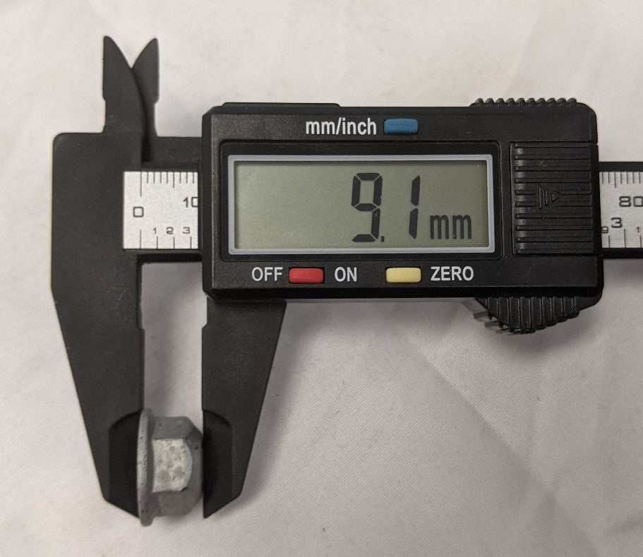 M8-1.25 Grade 8 Galvanized Flange Lock Nuts - Lot of 100 - Coarse Thread Steel Locknuts