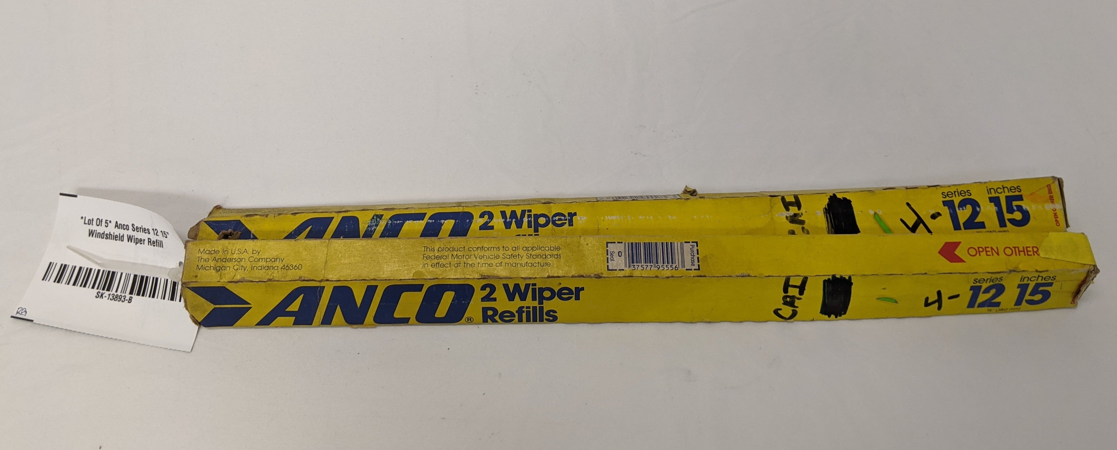 *Lot Of 5* Anco Series 12 15" Windshield Wiper Refill (10016871874876)
