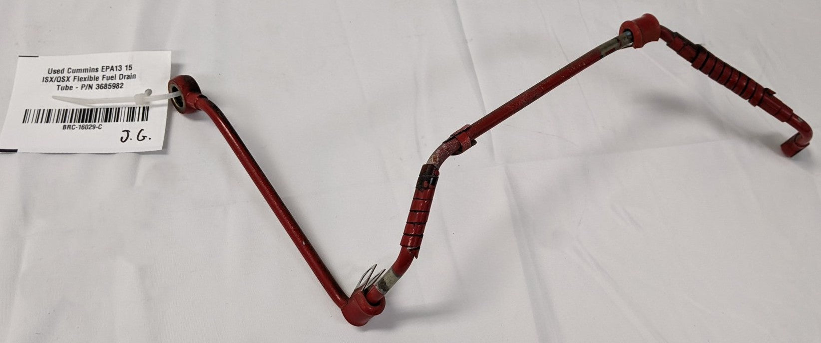 Used Cummins ISX QSX Flexible Fuel Drain Tube | P/N 3685982