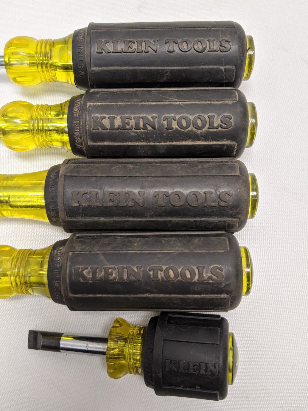 *Lot of 5* Used Klein Flathead and Philips Screwdriver Set