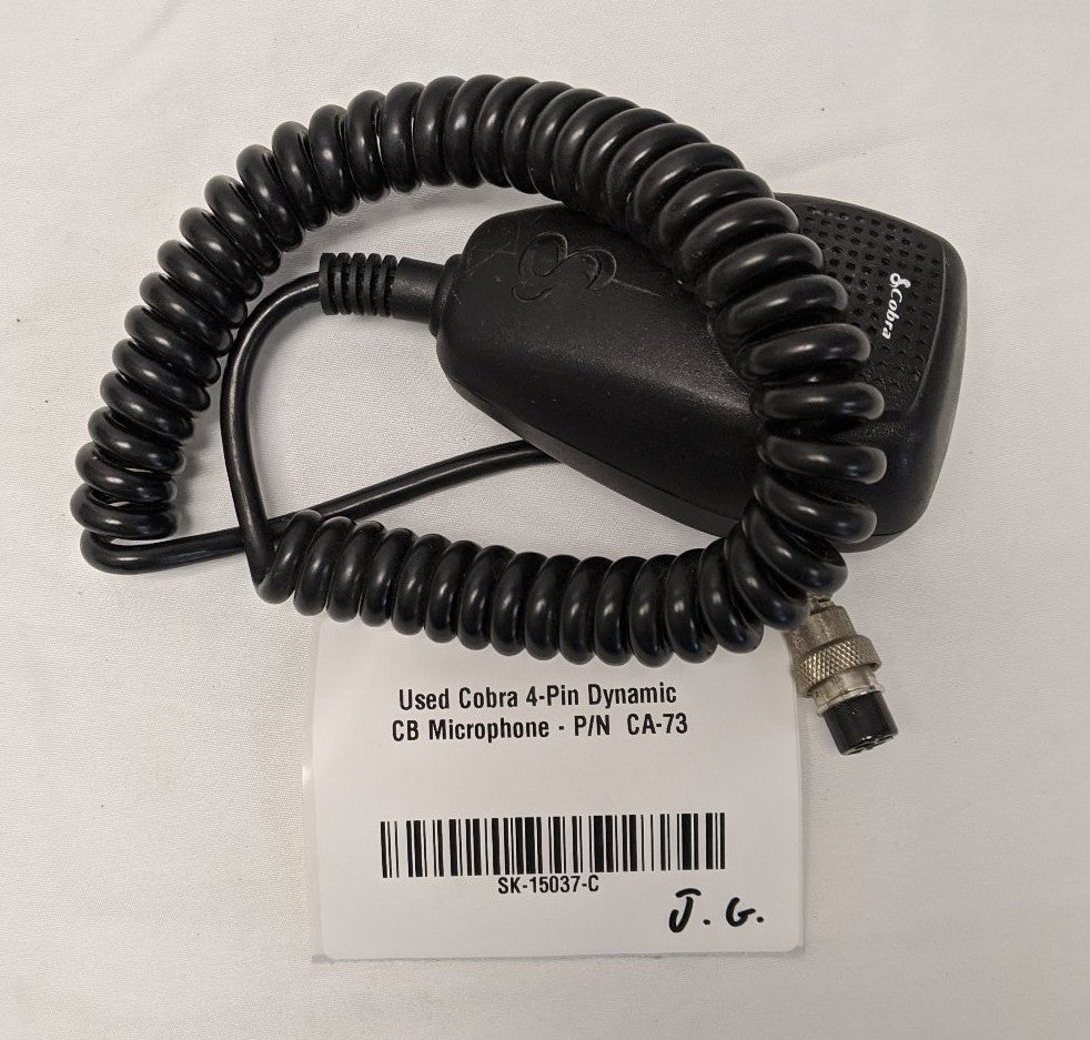 Used Cobra 4-Pin Dynamic CB Microphone - P/N  CA-73