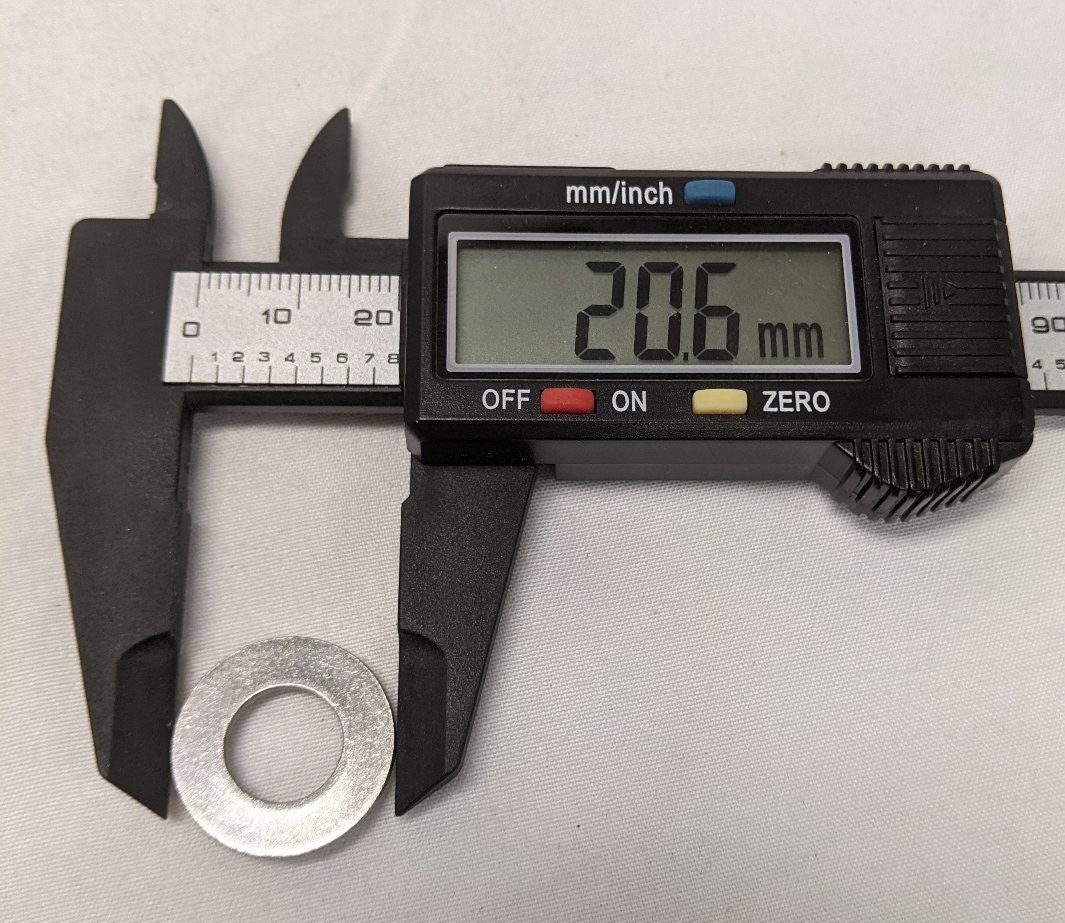 3/8" Zinc Plated Steel Flat Washers - Lot of 200 - 3/4" OD Corrosion Resistant